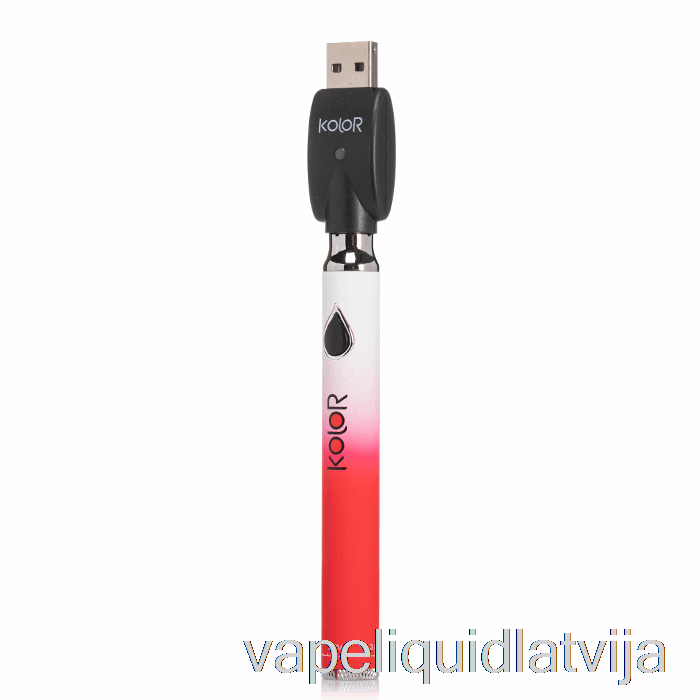 Leaf Buddi Kolor Twist Slim 650mah Akumulators Sarkans Vape šķidrums